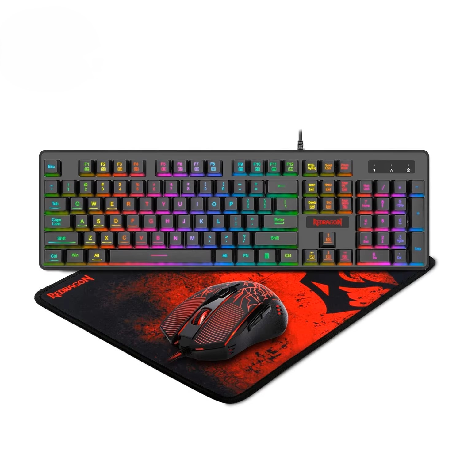Gaming Keyboard No Rgb - Redragon S107 RGB Gaming-Tastatur & Maus-Set