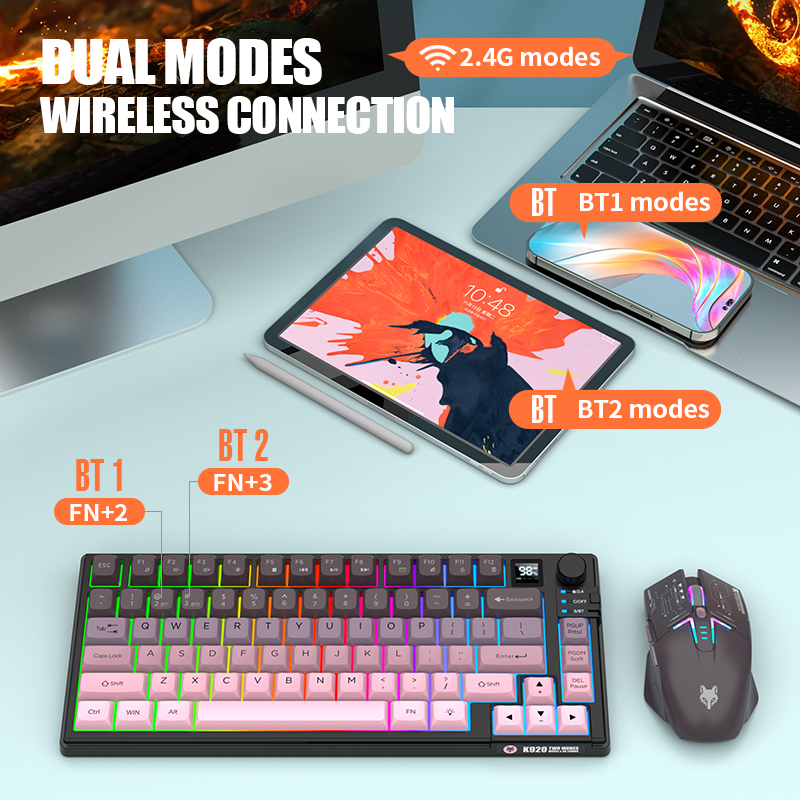 2,4-GHz-Bluetooth-Funk-Gaming- – Gaming Keyboard No Rgb Bewertung und Preis