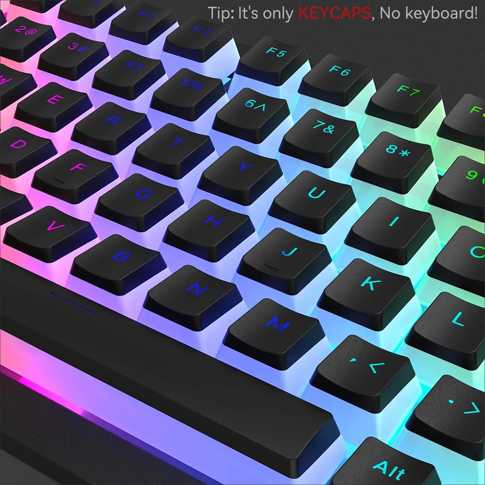 Neue Pudding-PBT-Tastenkappen, – Keyboard Gaming Blue Switch Bewertung und Preis