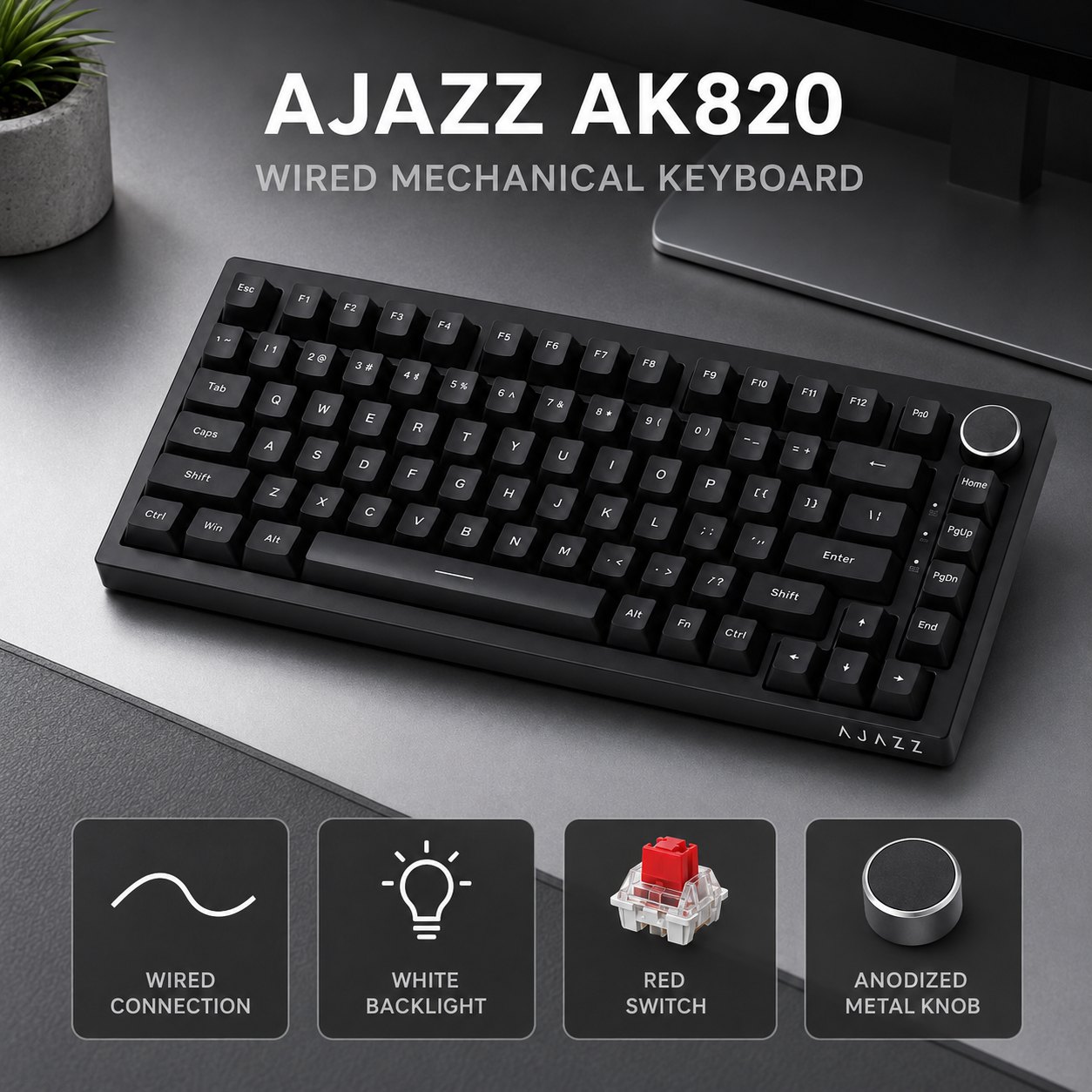 AJAZZ AK820 und AK820PRO Mecha – Gaming Keyboard Hot Swappable Bewertung und Preis