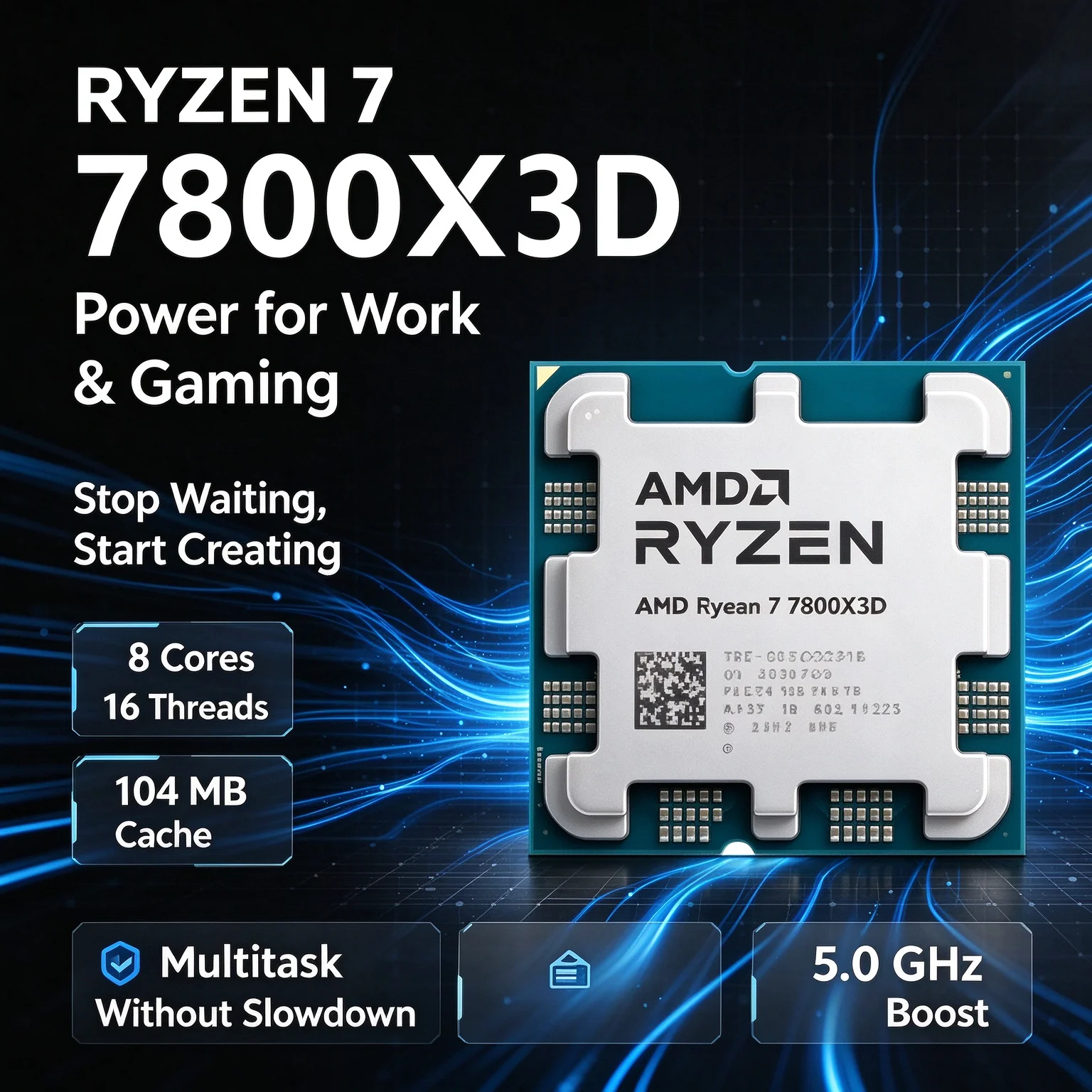AMD Ryzen 7 7800X3D Gaming-CPU – Amd Cpu Ryzen 7 Bewertung und Preis