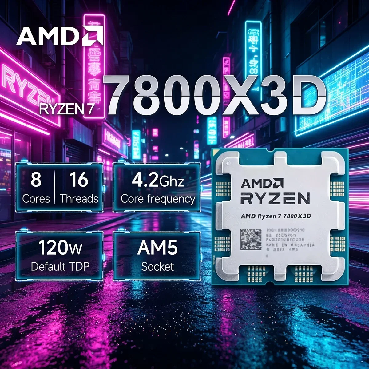 AMD Ryzen 7 7800X3D Gaming-CPU – Amd Cpu Ryzen 7 Bewertung und Preis