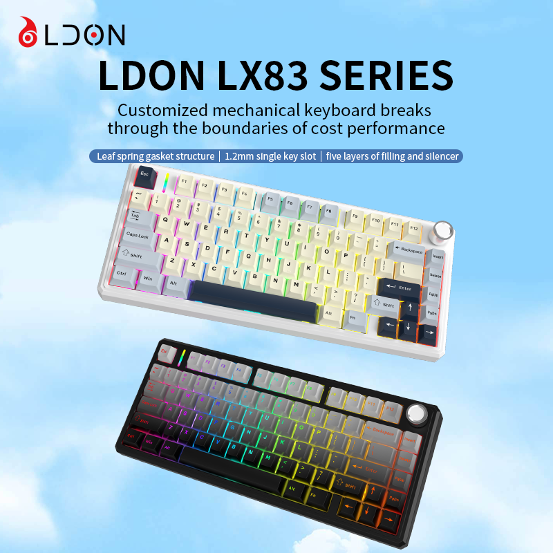 LDON LX83 Kabellose Mechanisch – Gaming Keyboard Hot Swappable Bewertung und Preis